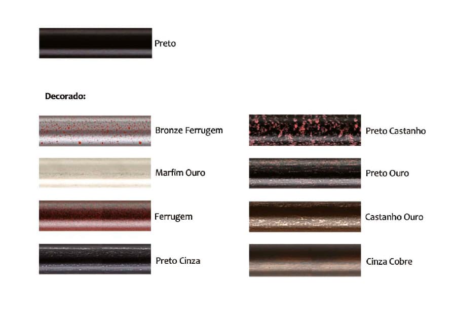 Ferro Ø30 e Ø20mm – Varões Decorativos | Morgandy 2