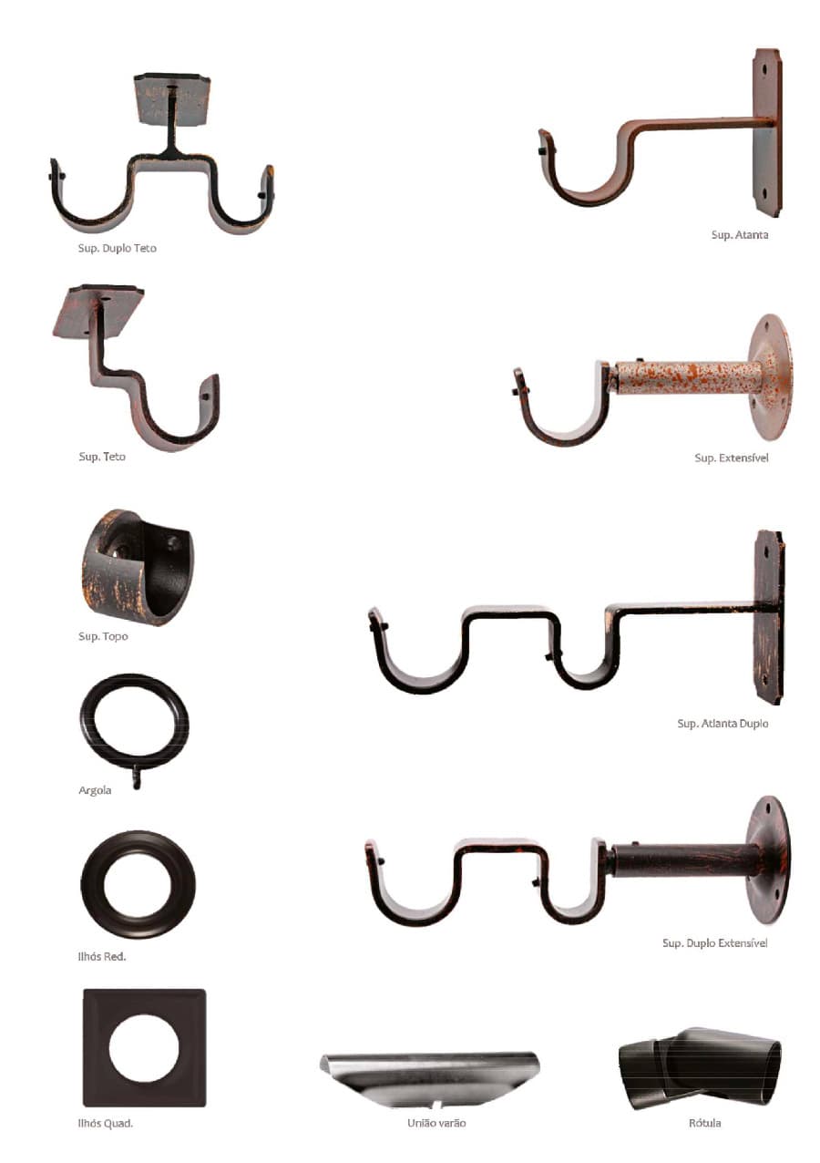 Ferro Ø30 e Ø20mm – Varões Decorativos | Morgandy 3