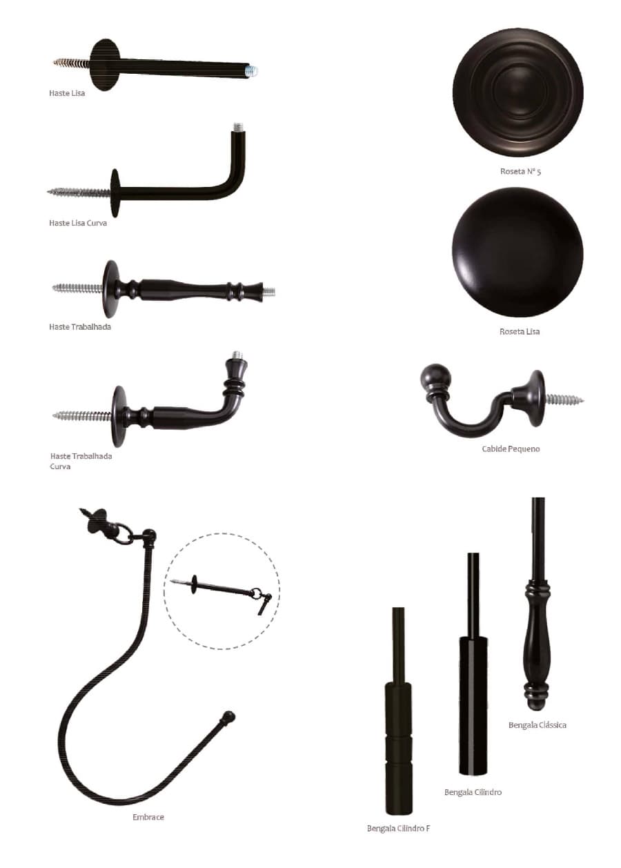 Ferro Ø30 e Ø20mm – Varões Decorativos | Morgandy 4