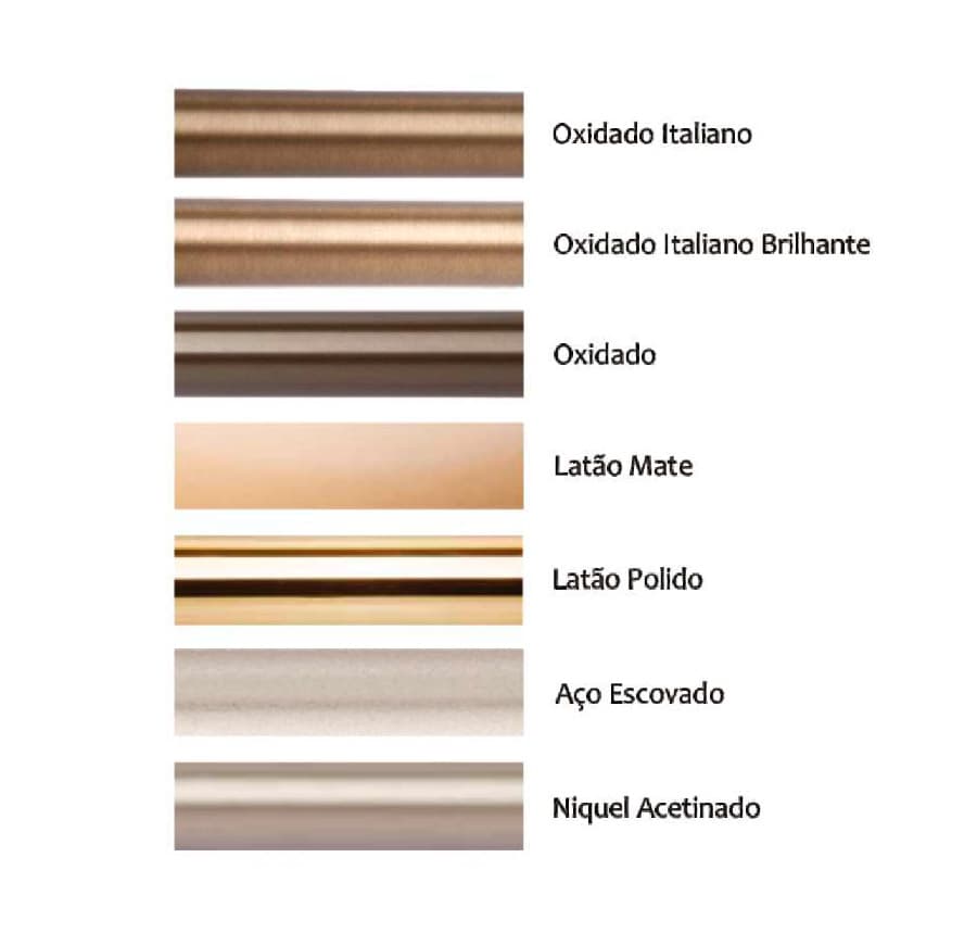 Latão Ø30 e Ø20mm – Varões Decorativos | Morgandy 2