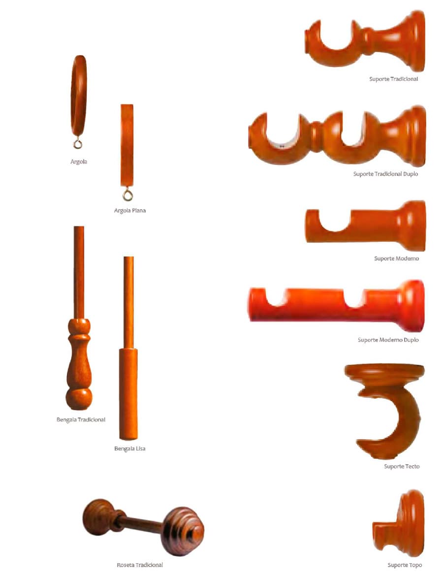 Madeira Ø35, Ø30 e Ø20mm – Varões Decorativos | Morgandy 2